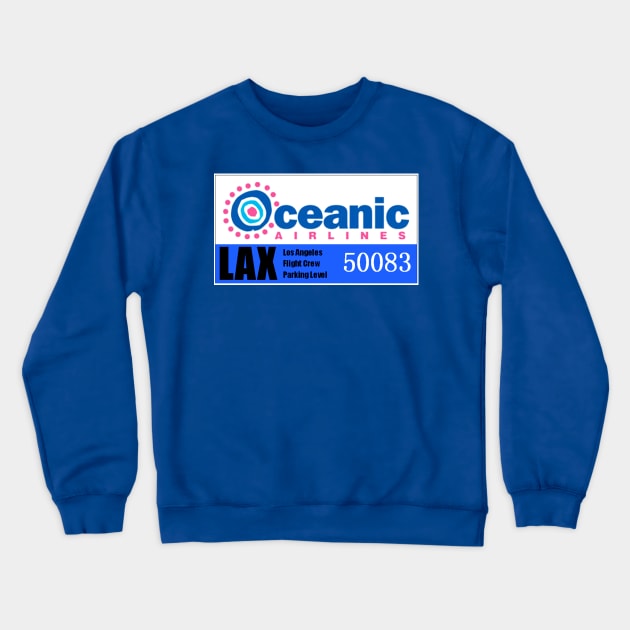 Oceanic Parking Permit Crewneck Sweatshirt by Starbase79